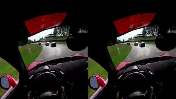 Гонка на Ferrari в очках виртуальной реальности SBS видео