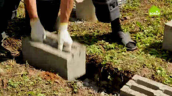 Как правильно сделать фундамент для уличной печи фото 4