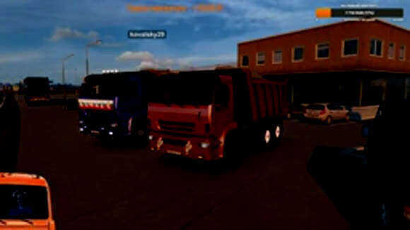 Самосвалы Euro Truck Simulator 2 конвой с модами фото 4