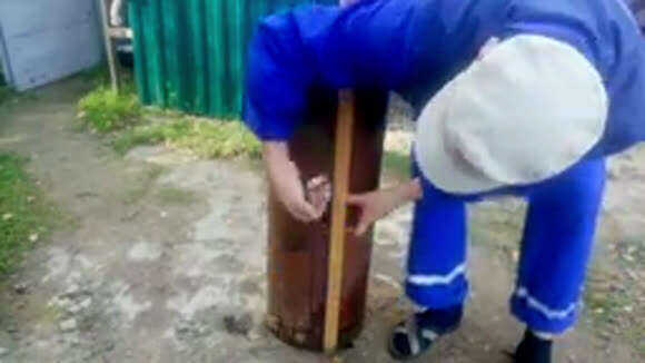 Как сделать печь для казана из газового баллона фото 2