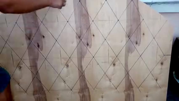 Как сделать изголовие кровати с каретной стяжкой своими руками фото 2